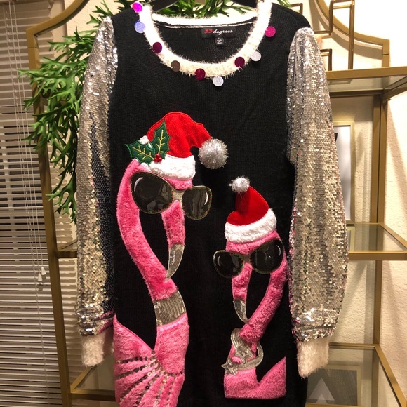 flamingo christmas sweater target